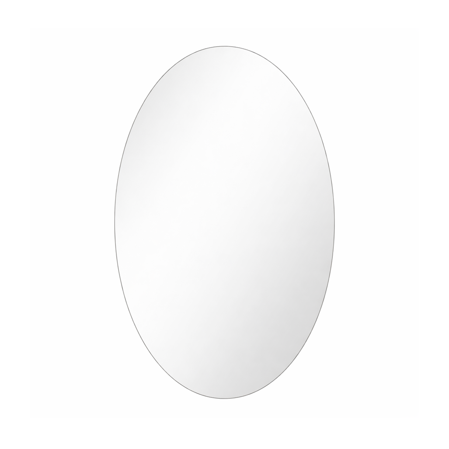 Sleek LED Oval Vertical Mirror | LED Mirror For Walls | 18x24 Inch High Quality Mirror | Mirror For Bathroom & Washroom