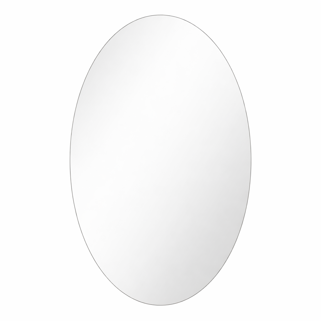 Vertical Oval Mirror | Vertical Mirror For Walls | 18x24 Inch High Quality Mirror | Mirror For Living Room, Bedroom & Washroom