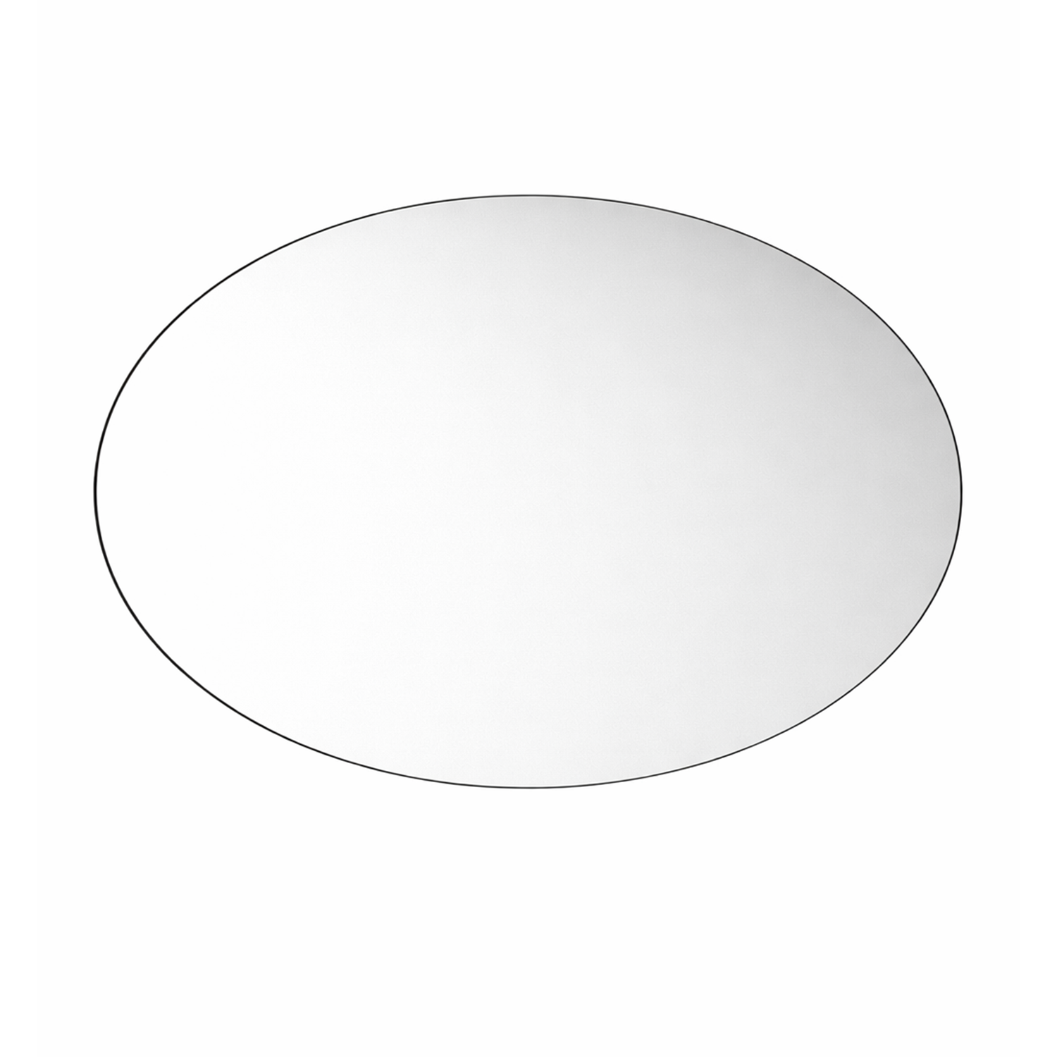 Elegant Frameless Oval Mirror | Decorative Mirror For Walls | 24x18 Inch High Quality Mirror | Mirror For Bathroom & Washroom