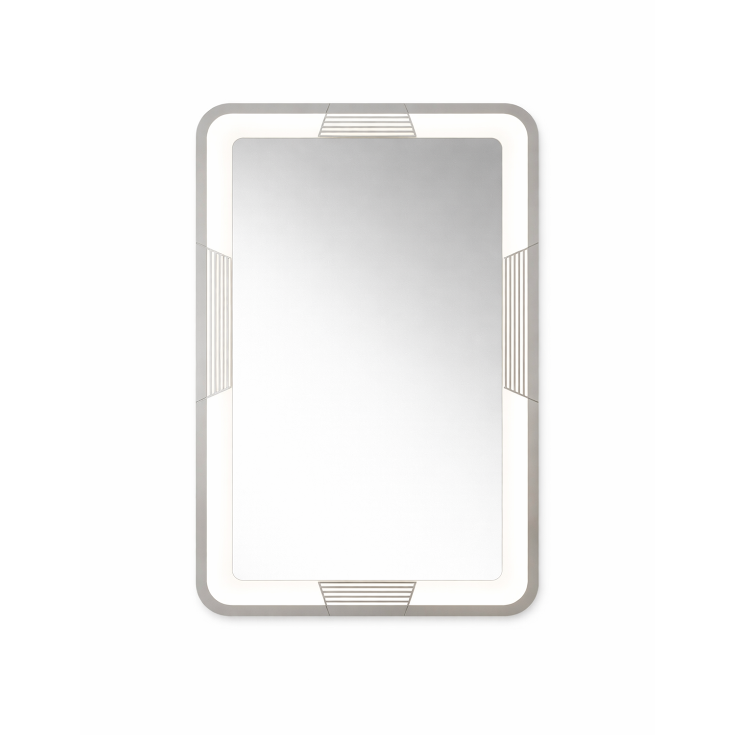 Rectangular Double Border LED Mirror | LED Mirror For Walls | 18x24 Inch High Quality Mirror | Mirror For Bathroom & Washroom