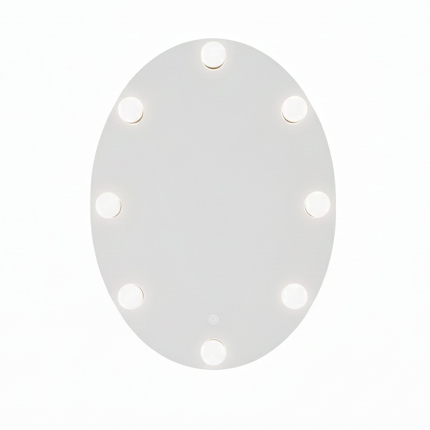 Oval LED Bulb Makeup Mirror | LED Mirror For Walls | 18x24 Inch High Quality Mirror | Decorative Mirror For Living Room, Bedroom & Washroom