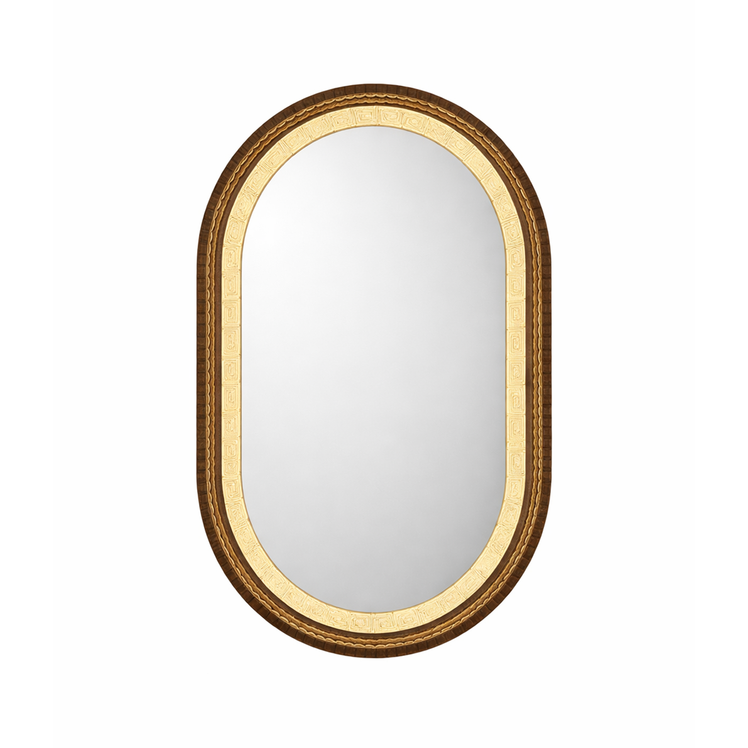 Oval Yellow LED Mirror | Decor LED Mirror | 18x24 Inch High Quality Mirror | Decorative Mirror For Living Room, Bedroom & Washroom