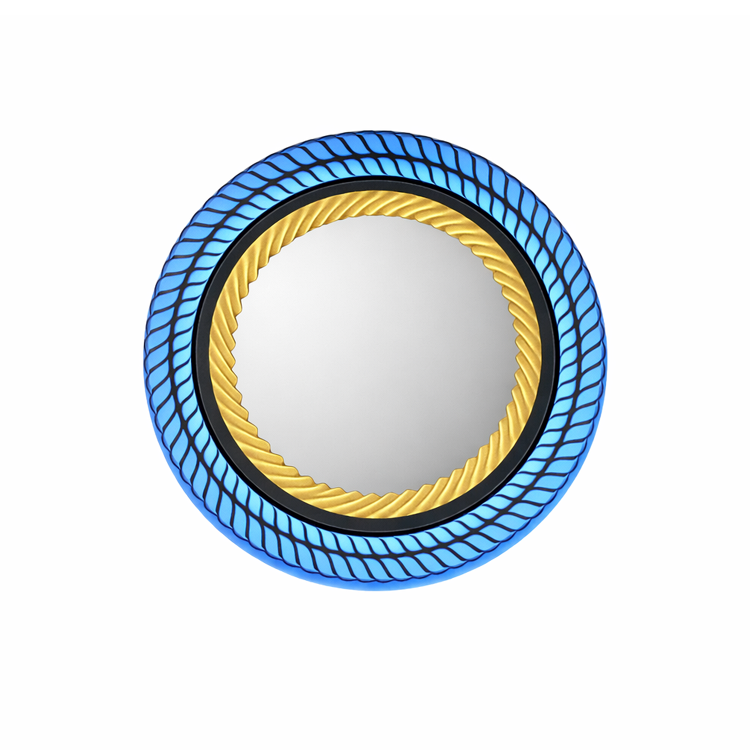 Braided Rope LED Round Mirror | LED Mirror For Walls | 24x24 Inch High Quality Mirror | Decorative Mirror For Living Room, Bedroom & Washroom