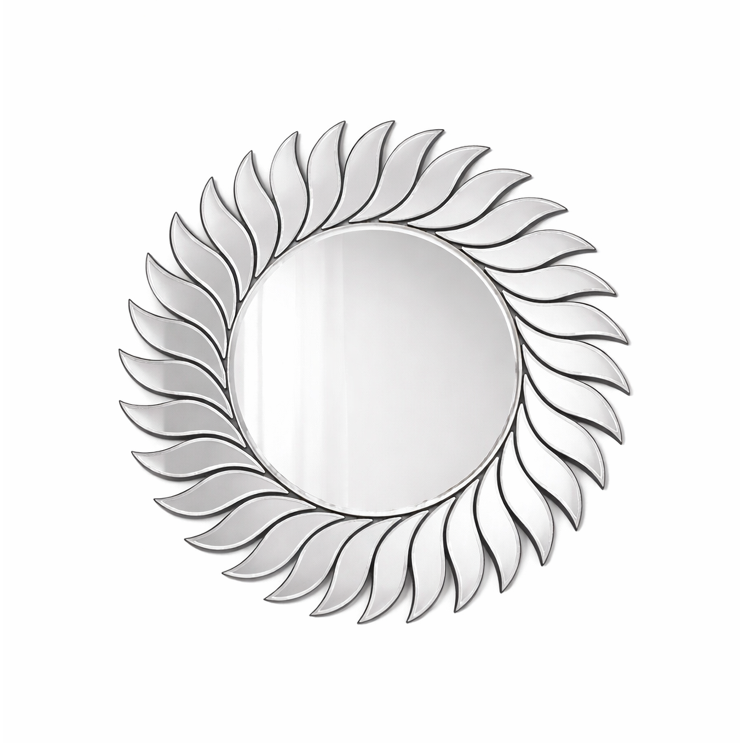 Sunburst Mirror | Decorative Mirror For Walls | 24x24 Inch High Quality Mirror | Decorative Mirror For Living Room, Bedroom & Washroom