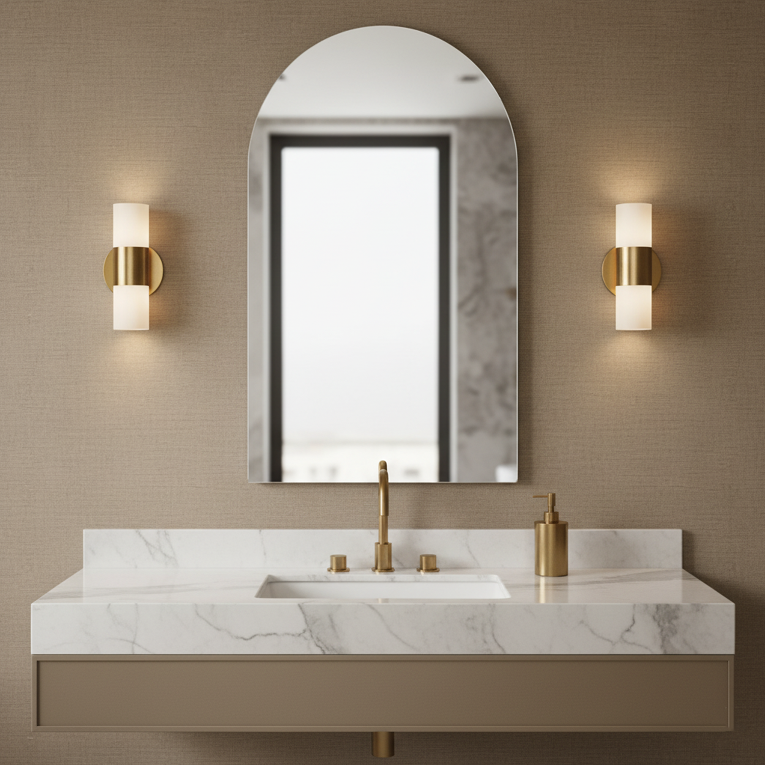 Arch-Top Mirror | Vista Frame Floor Mirror | 18x24 Inch High Quality Mirror | Elegant Mirror For Living Room, Bedroom & Office